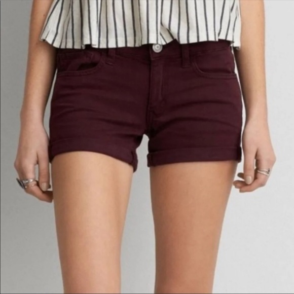 American Eagle Outfitters Pants - AEO twill x midi super stretch shorts Size 00